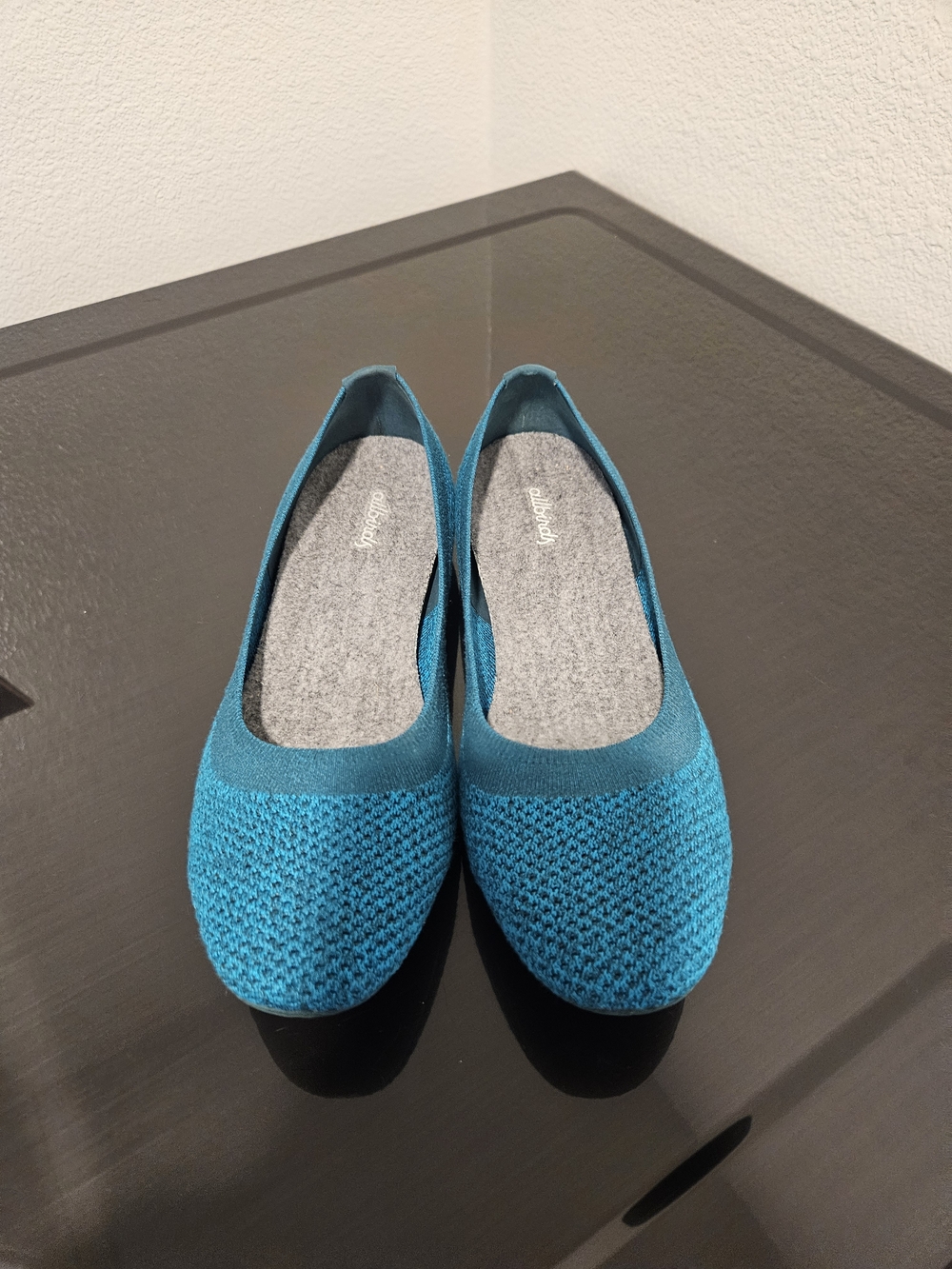 Allbirds Knit Ballet Flat in Teal-Blue #911